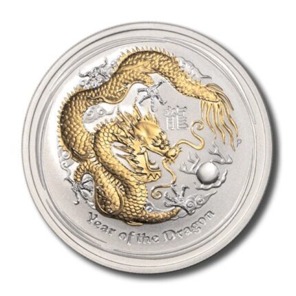 Chinese Dragon Year, Silver Plated Coin, Long Dance, Lucky Coin, Token,  Medal